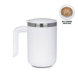 CAFFE - Hans Larsen Auto-Stirring Coffee Mug - White - Mugs & Cups - Eco-Friendly Corporate Gifts Dubai