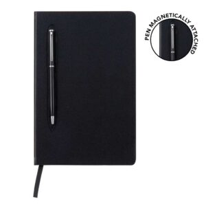 CAMPINA - Giftology A5 Hard Cover Notebook with Metal Pen - Black - Notebooks, Pads & Folders & Gift Sets & For your Office - Eco-Friendly Corporate Gifts Dubai