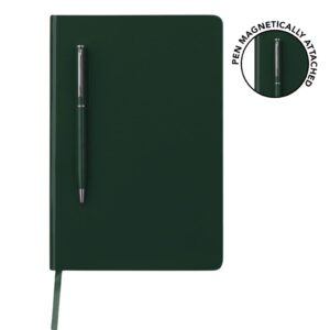 CAMPINA - Giftology A5 Hard Cover Notebook with Metal Pen - Green - Notebooks, Pads & Folders & Gift Sets - Eco-Friendly Corporate Gifts Dubai