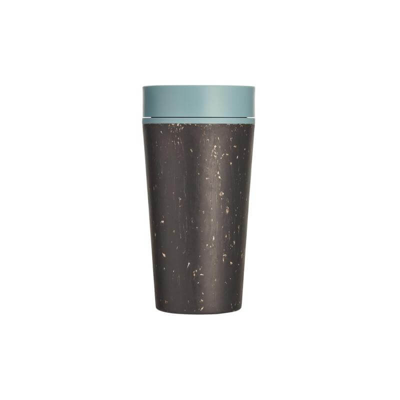 Circular Cup 12oz Black & Faraway Blue - Mugs & Cups - Eco-Friendly Corporate Gifts Dubai