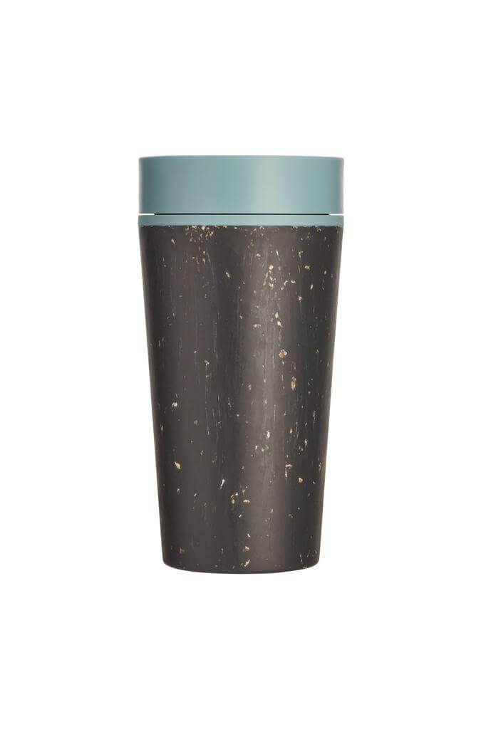 Circular Cup 12oz Black & Faraway Blue - Mugs & Cups - Eco-Friendly Corporate Gifts Dubai