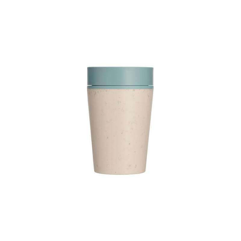 Circular Cup 8oz Cream & Faraway Blue - Mugs & Cups - Eco-Friendly Corporate Gifts Dubai