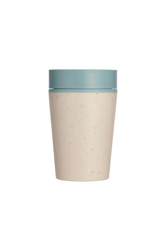Circular Cup 8oz Cream & Faraway Blue - Mugs & Cups - Eco-Friendly Corporate Gifts Dubai