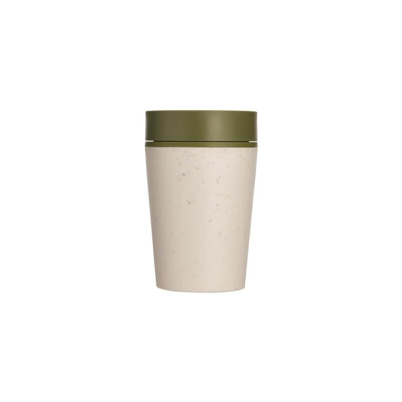 Circular Cup 8oz Cream & Honest Green - Mugs & Cups - Eco-Friendly Corporate Gifts Dubai