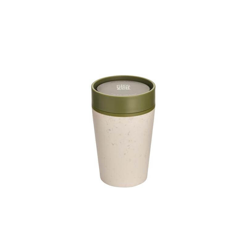Circular Cup 8oz Cream & Honest Green - Mugs & Cups - Eco-Friendly Corporate Gifts Dubai