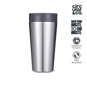 Circular Cup - Recycled Stainless Steel Cup 12oz - Mugs & Cups - Eco-Friendly Corporate Gifts Dubai
