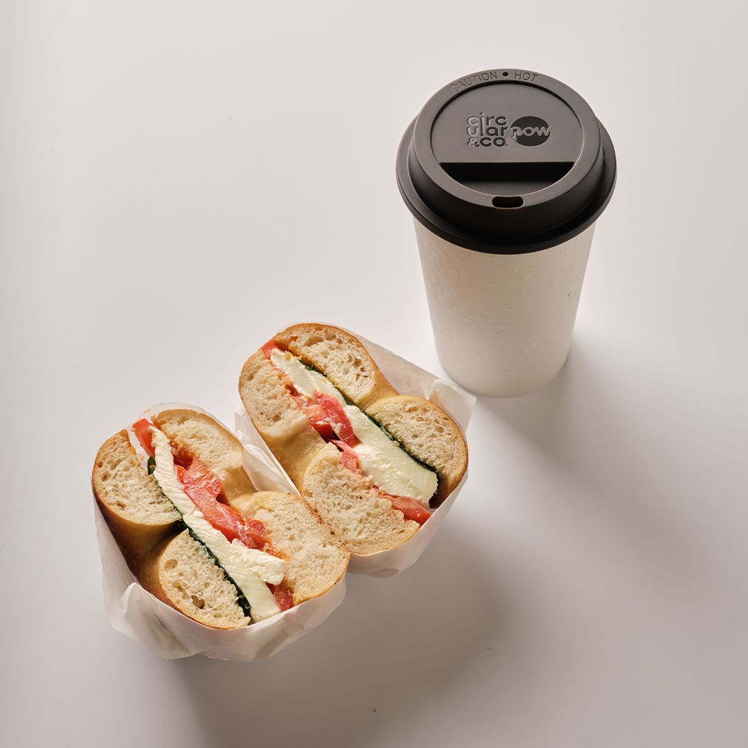Circular NOW Cup 12oz Cream & Cosmic Black - Mugs & Cups - Eco-Friendly Corporate Gifts Dubai