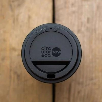 Circular NOW Cup 12oz Cream & Cosmic Black - Mugs & Cups - Eco-Friendly Corporate Gifts Dubai