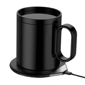 CRIVITS - Smart Mug Warmer with Wireless Charger - Black - Chargers & Mugs & Cups & Gift Sets & Eat & Drink - Eco-Friendly Corporate Gifts Dubai
