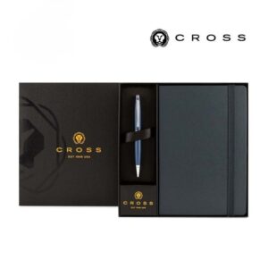 Cross Calais™ Ballpoint Pen & A5 Hardcover Notebook Gift Set - Navy Blue - Gift Sets - Eco-Friendly Corporate Gifts Dubai