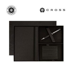 Cross Calais™ Ballpoint Pen with Notebook and Cardholder Gift Set - Black - Gift Sets - Eco-Friendly Corporate Gifts Dubai