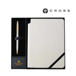 Cross Classic Century® Medalist® Ballpoint Pen with Classic White Journal Gift Set - Gift Sets - Eco-Friendly Corporate Gifts Dubai