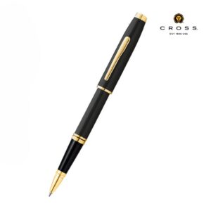 Cross Coventry Classic Black Lacquer with Gold Tone Appointments Rollerball Pen - Promotional Eco-friendly pens - Eco-Friendly Corporate Gifts Dubai