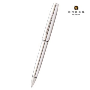 Cross Coventry Polished Chrome Ballpoint Pen (Blue Ink) - Promotional Eco-friendly pens - Eco-Friendly Corporate Gifts Dubai