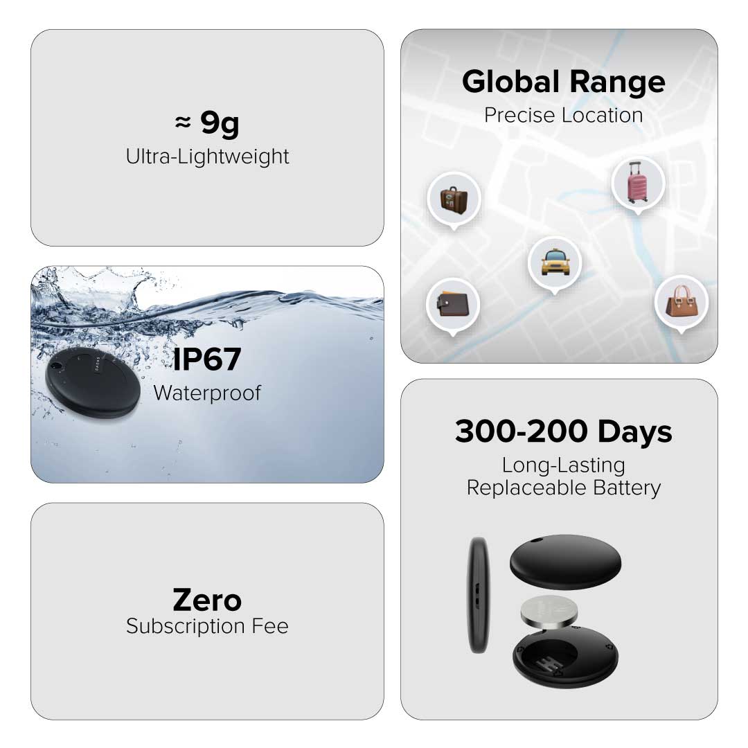 CROSS® Dual Find My Tag - Black - Mobile & Phone Accessories & Travel Accessories - Eco-Friendly Corporate Gifts Dubai
