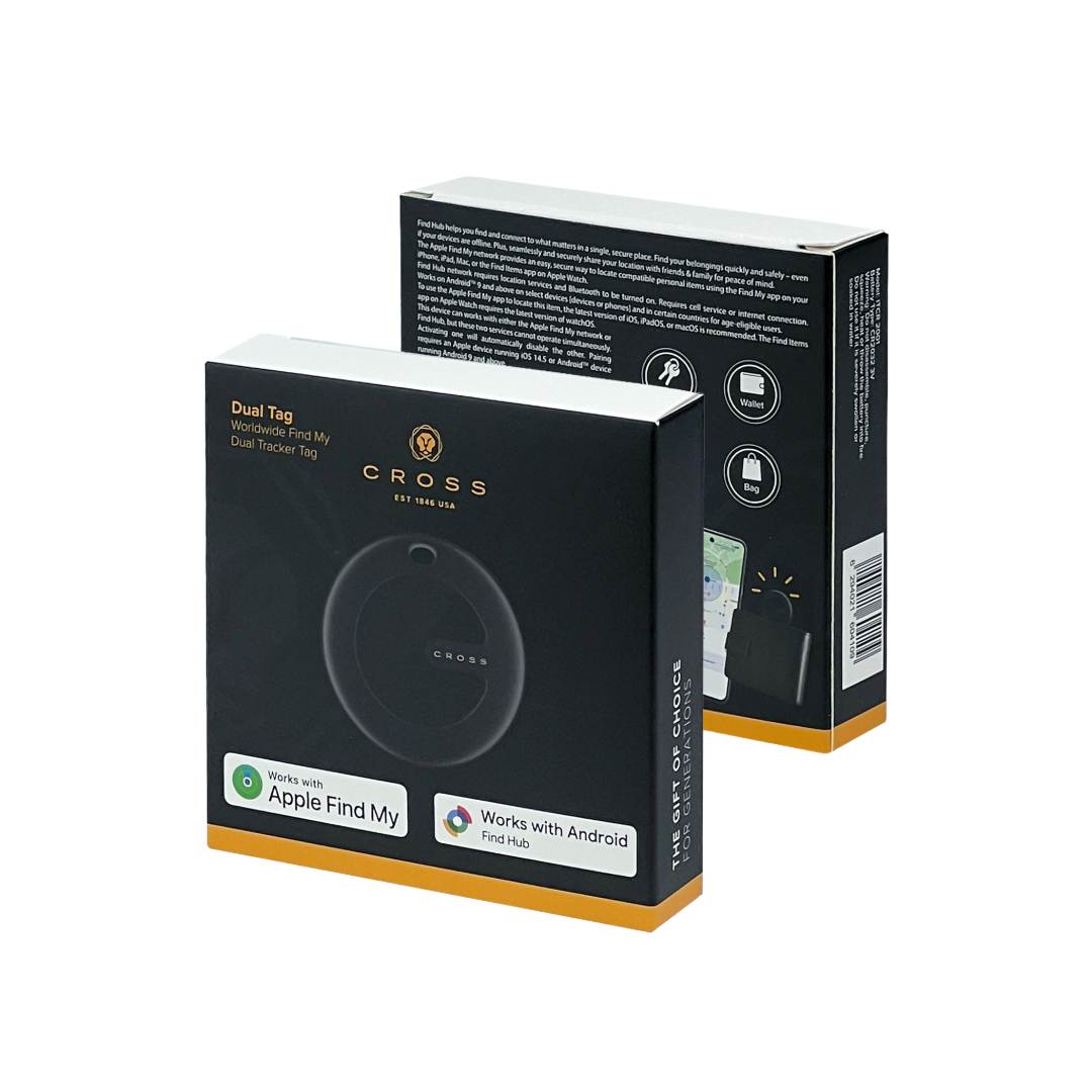 CROSS® Dual Find My Tag - Black - Mobile & Phone Accessories & Travel Accessories - Eco-Friendly Corporate Gifts Dubai