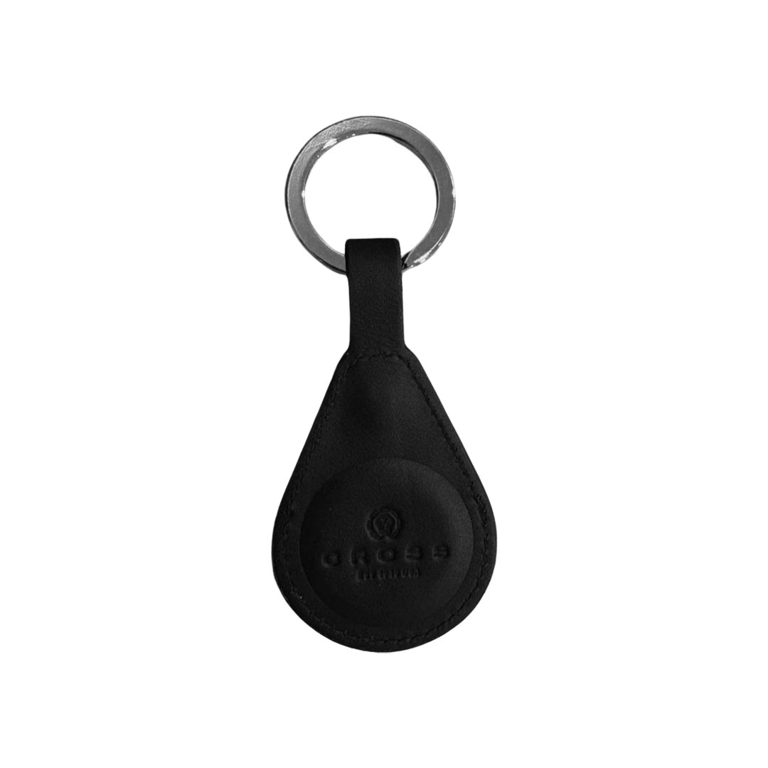 CROSS Leather Airtag Key Ring - Black - Key Holders - Eco-Friendly Corporate Gifts Dubai