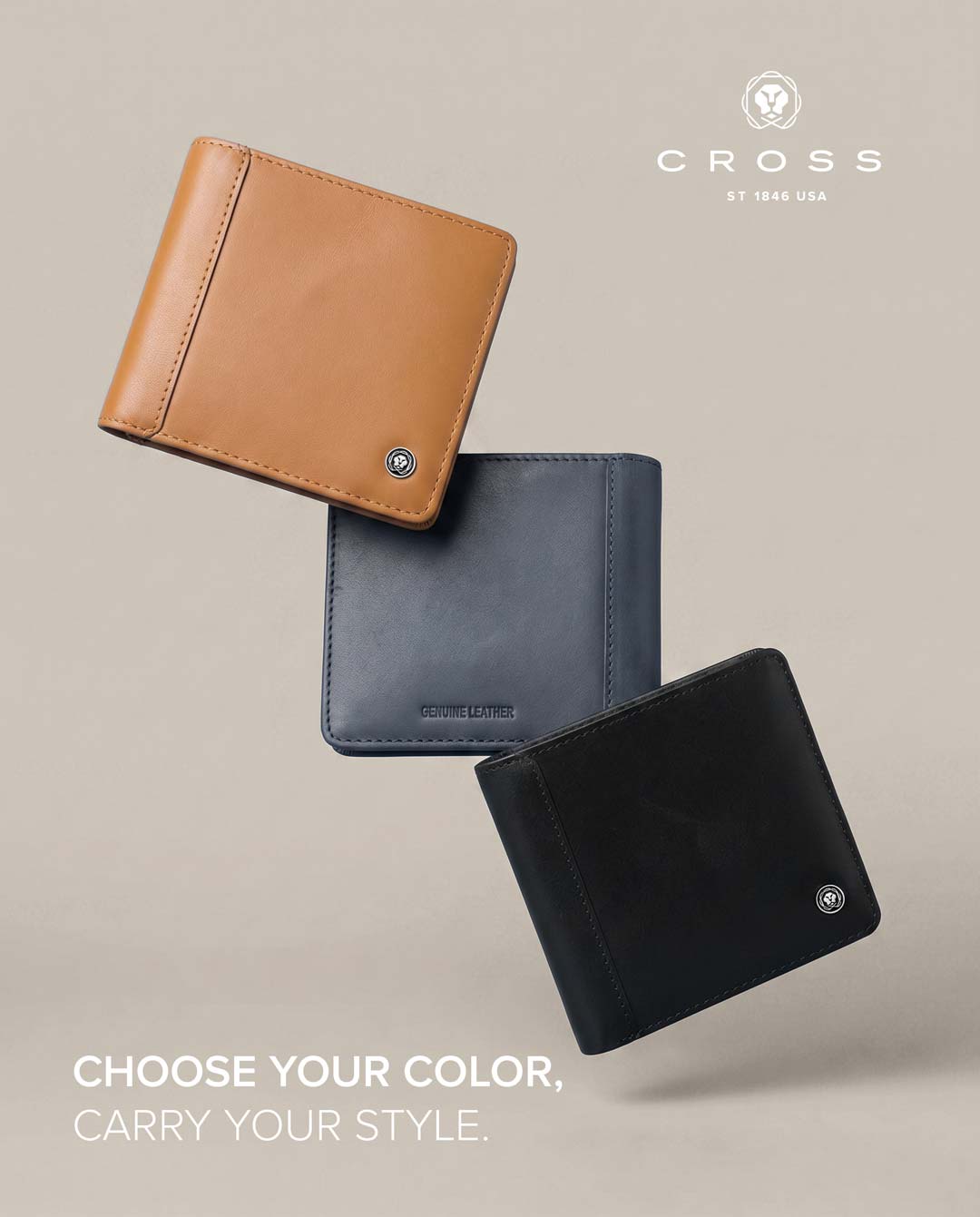 CROSS Leather Clip Wallet - Mocha - Card Holders & Wallets - Eco-Friendly Corporate Gifts Dubai