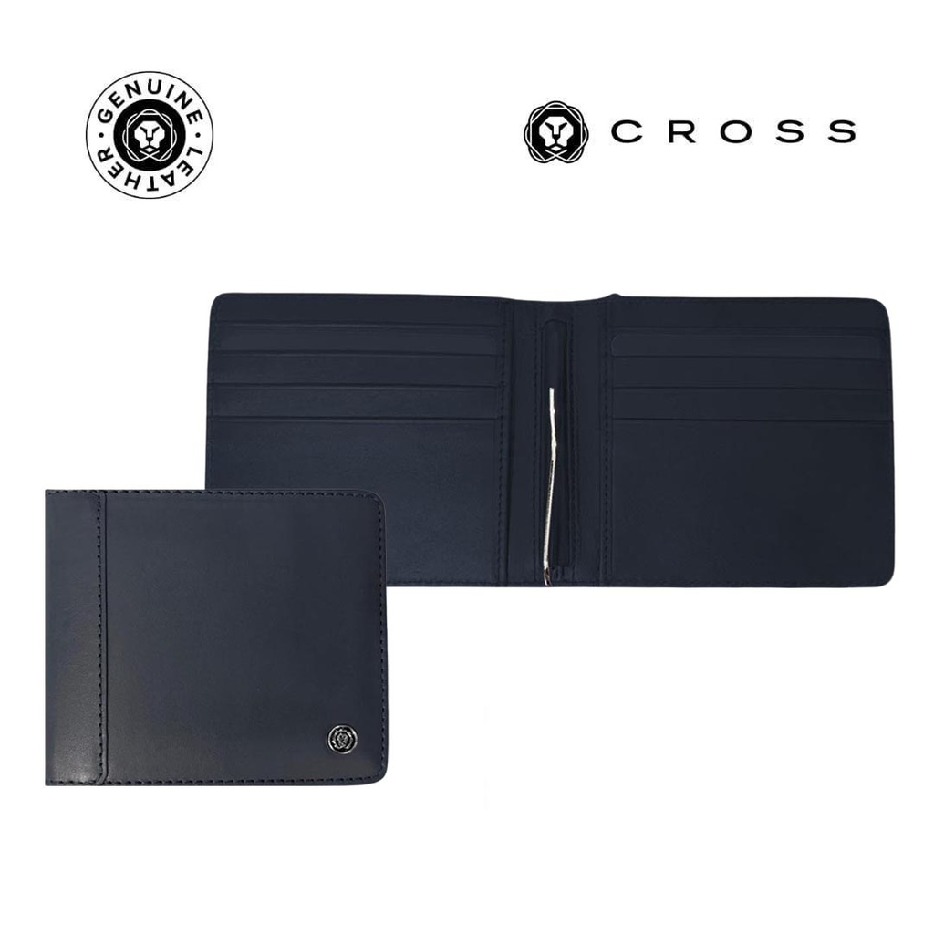 CROSS Leather Clip Wallet - Navy - Card Holders & Wallets - Eco-Friendly Corporate Gifts Dubai