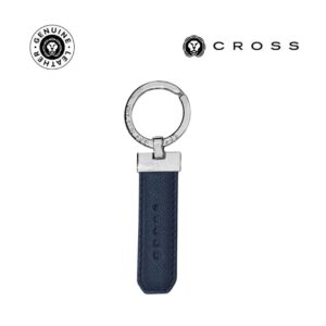 CROSS Leather Key Holder - Blue - Key Holders - Eco-Friendly Corporate Gifts Dubai