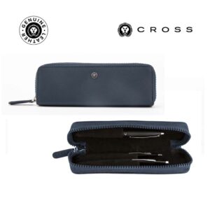 CROSS Leather Pen Case - Blue - Stationery & Desk Items - Eco-Friendly Corporate Gifts Dubai