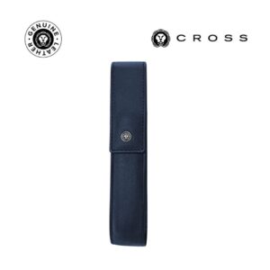 CROSS Leather Single Pen Case with Flap - Navy Blue - Stationery & Desk Items - Eco-Friendly Corporate Gifts Dubai