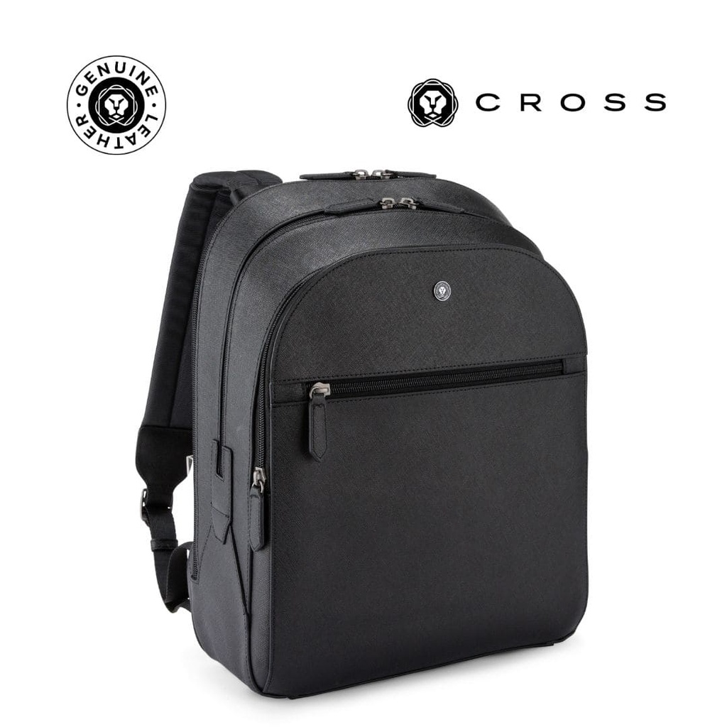 Cross Luxury Leather Backpack - Black - Backpacks - Eco-Friendly Corporate Gifts Dubai