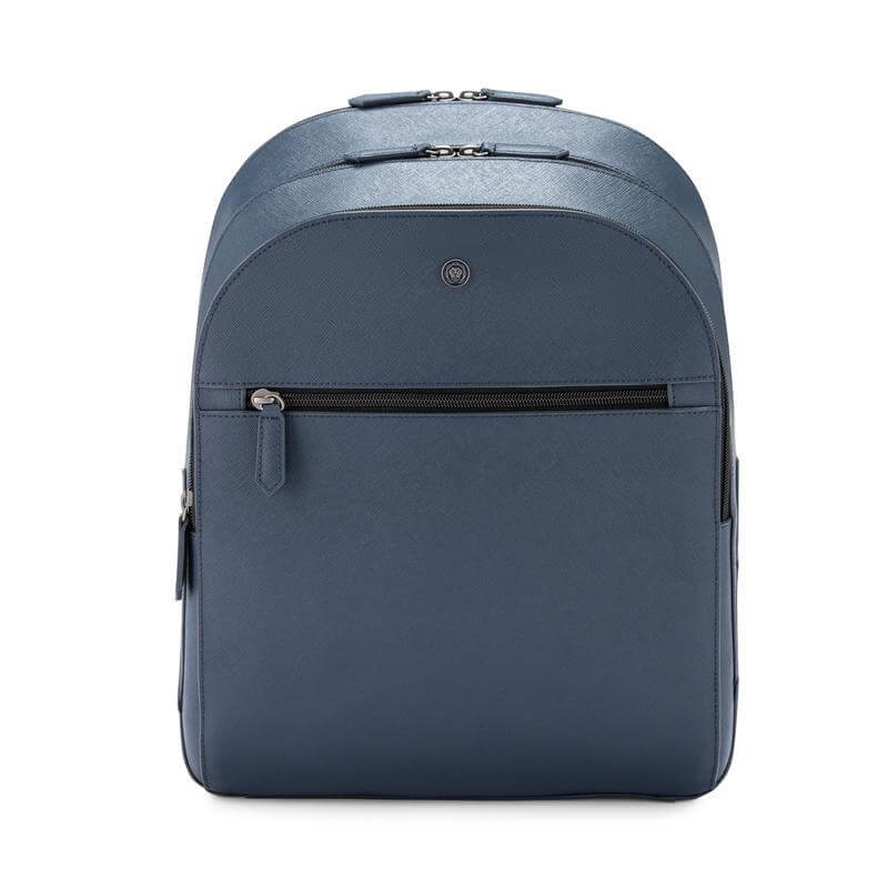 Cross Luxury Leather Backpack - Navy Blue - Backpacks - Eco-Friendly Corporate Gifts Dubai