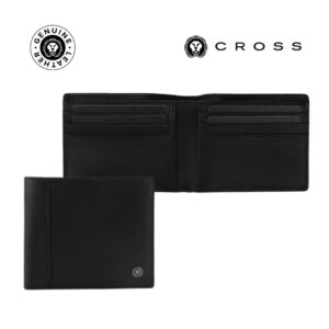 CROSS Pebble Leather 8CC Classic Fold Wallet - Black - Card Holders & Wallets - Eco-Friendly Corporate Gifts Dubai