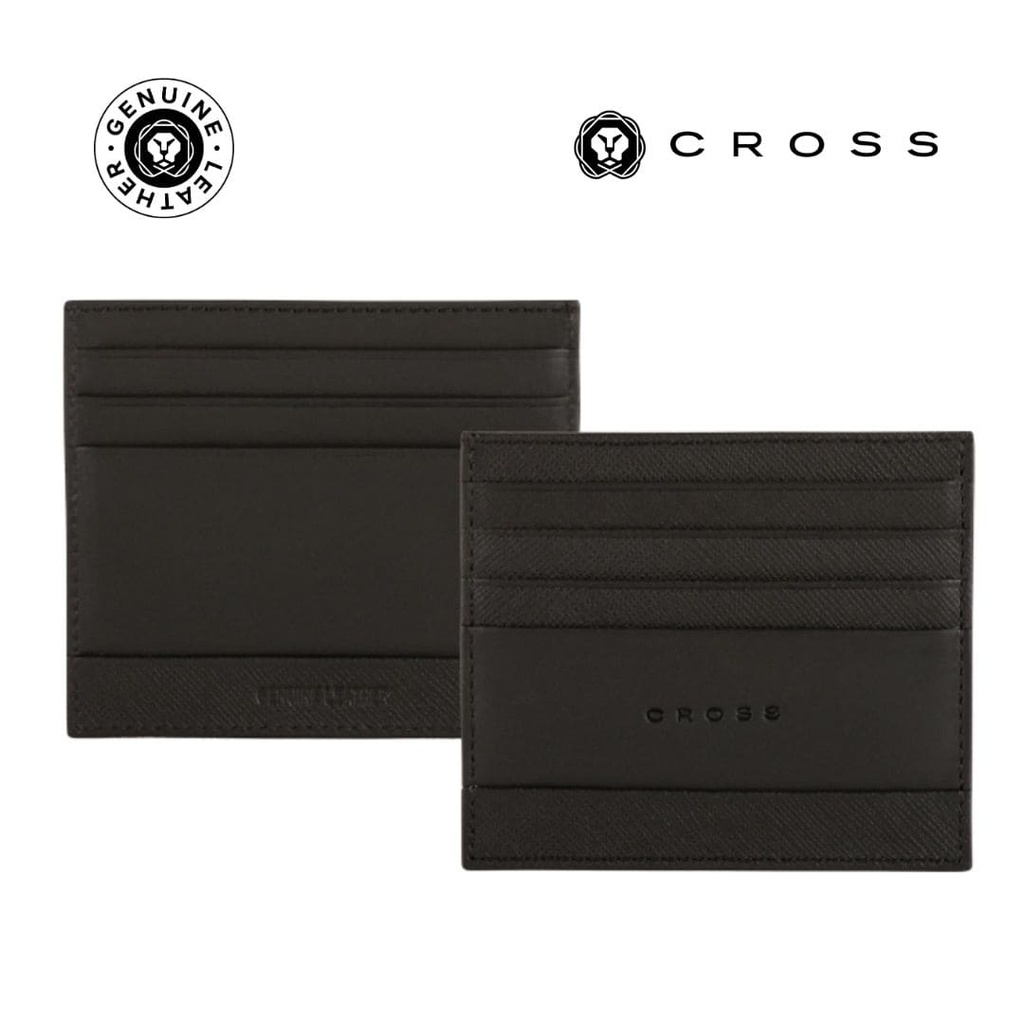 CROSS Saffiano Leather 6CC Card Holder - Black - Card Holders & Wallets - Eco-Friendly Corporate Gifts Dubai