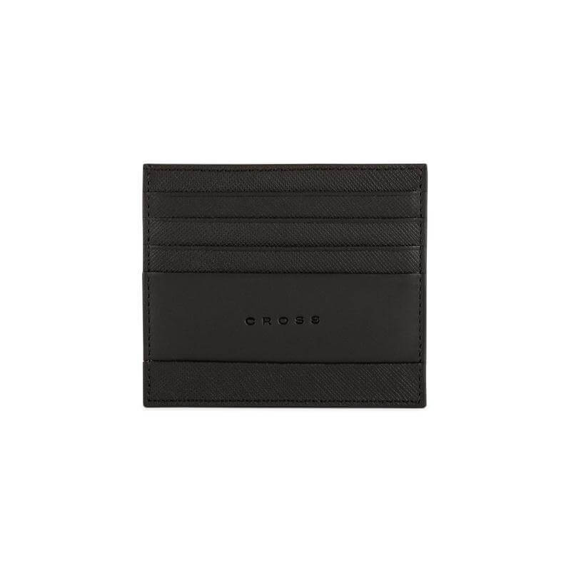 CROSS Saffiano Leather 6CC Card Holder - Black - Card Holders & Wallets - Eco-Friendly Corporate Gifts Dubai