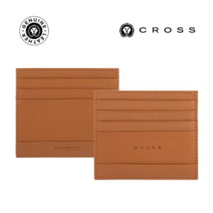 CROSS Saffiano Leather 6CC Card Holder - Mocha - Card Holders & Wallets - Eco-Friendly Corporate Gifts Dubai