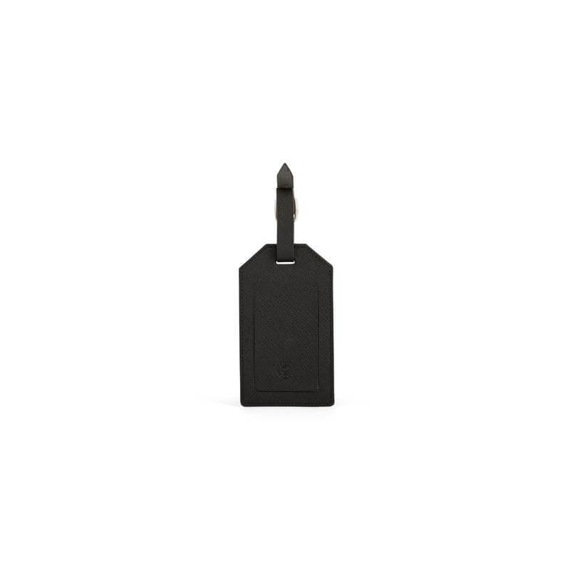 CROSS Saffiano Leather Luggage Label - Black - Travel Accessories - Eco-Friendly Corporate Gifts Dubai