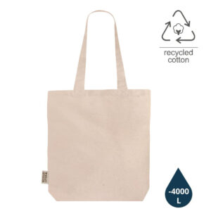 DARGUN - GRS-certified Recycled Cotton Tote Bag with Gusset - Natural - Shopping & Tote Bags - Eco-Friendly Corporate Gifts Dubai