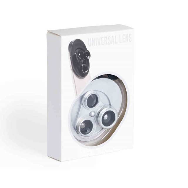DEPOK - Universal Lens System For Smartphone 4-in-1 Silver - Mobile & Phone Accessories - Eco-Friendly Corporate Gifts Dubai