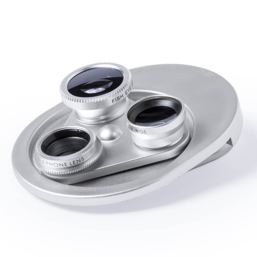 DEPOK - Universal Lens System For Smartphone 4-in-1 Silver - Mobile & Phone Accessories - Eco-Friendly Corporate Gifts Dubai