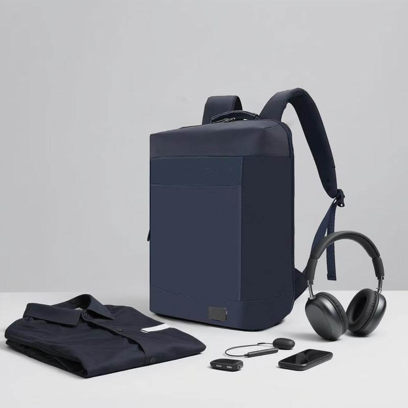 DURHAM - Santhome 15.6" Laptop Backpack - Navy Blue - Backpacks - Eco-Friendly Corporate Gifts Dubai