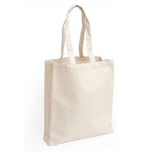 Eco Friendly Cotton Shopping Bag With Gusset - Natural - Shopping & Tote Bags - Eco-Friendly Corporate Gifts Dubai