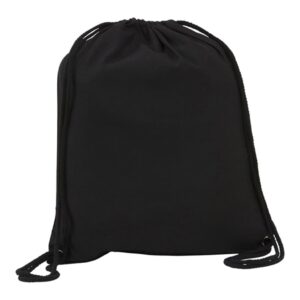 Eco-neutral Cotton Drawstring bag 240GSM - Black - Drawstring Bags - Eco-Friendly Corporate Gifts Dubai