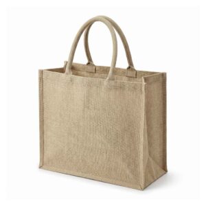 Eco-neutral Jute Shopping Bag - Horizontal - Natural - Shopping & Tote Bags - Eco-Friendly Corporate Gifts Dubai
