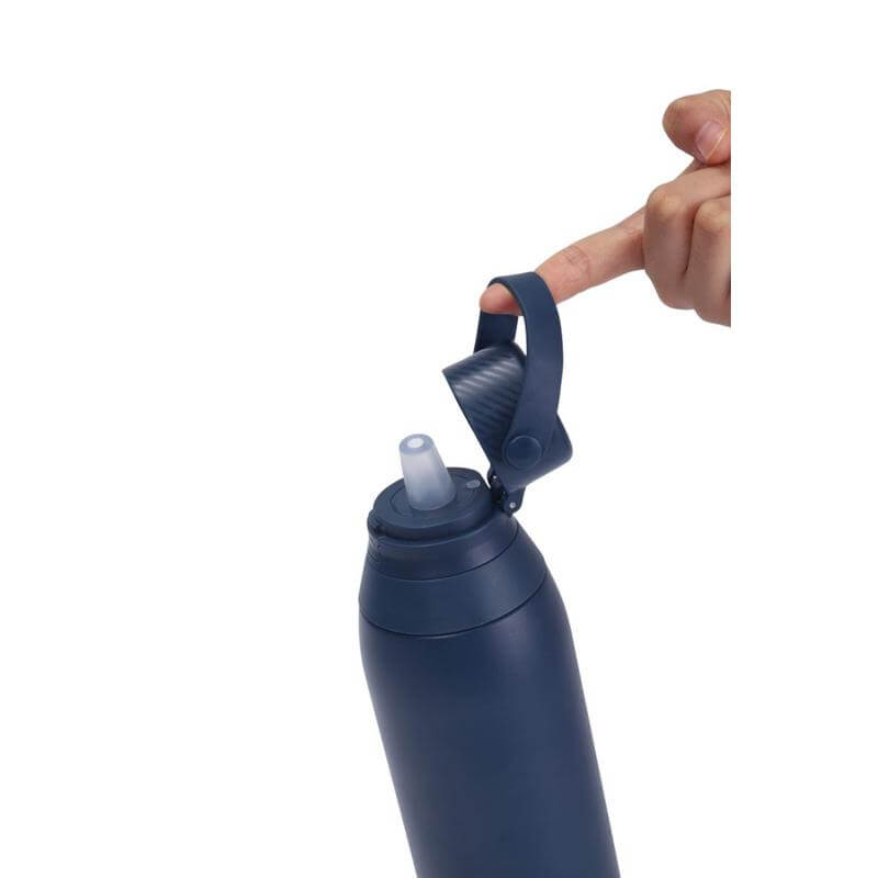 EVORA - Hans Larsen Double Wall Stainless Steel Vacuum Bottle - 750ml - Navy - Flasks & Bottles - Eco-Friendly Corporate Gifts Dubai