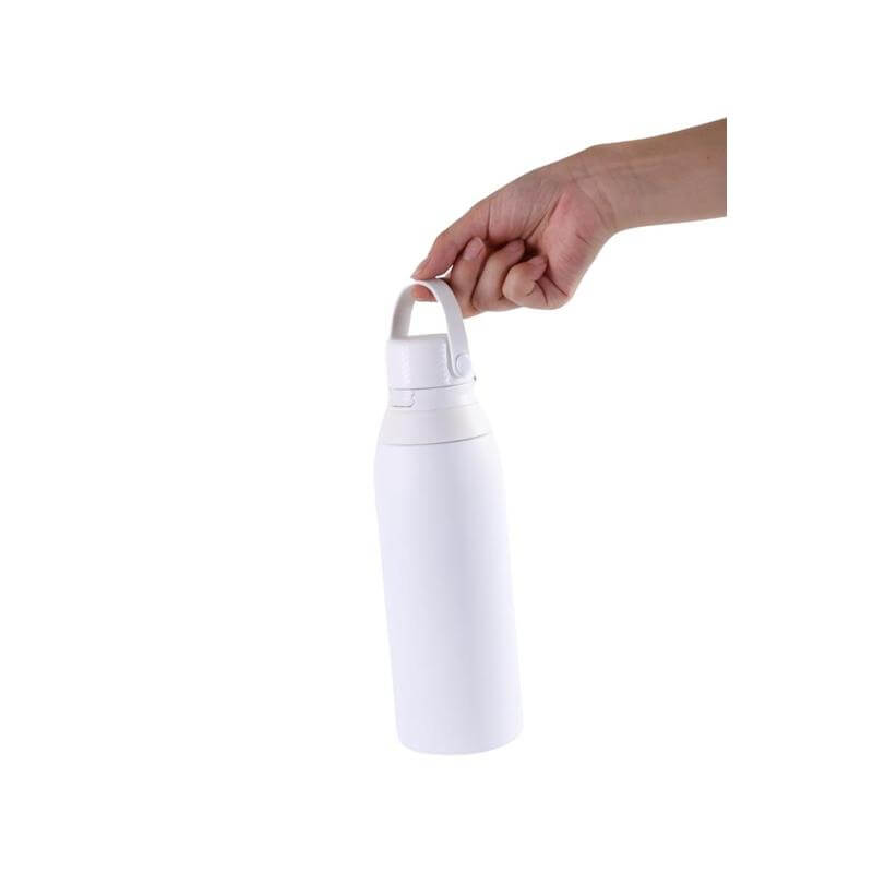 EVORA - Hans Larsen Double Wall Stainless Steel Vacuum Bottle - 750ml - White - Flasks & Bottles - Eco-Friendly Corporate Gifts Dubai