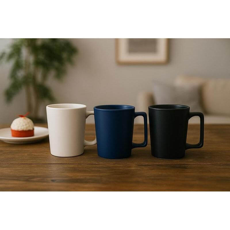 FALLO - Giftology Ceramic Cup with Wide Grip 400 ml - Black - Mugs & Cups - Eco-Friendly Corporate Gifts Dubai