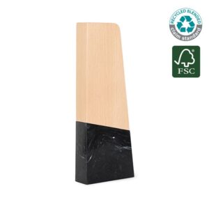 FARSO - Waste-to-Wins® Recycled Award - Black Swirl - Awards & Trophies - Eco-Friendly Corporate Gifts Dubai