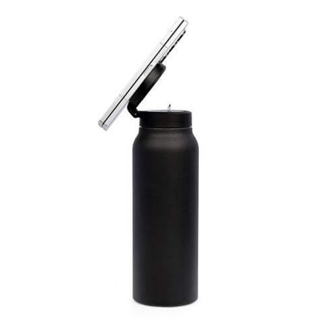 FERRO - Giftology Double Walled Vacuum Bottle with Mag Holder - Black - Flasks & Bottles & Mugs & Cups - Eco-Friendly Corporate Gifts Dubai