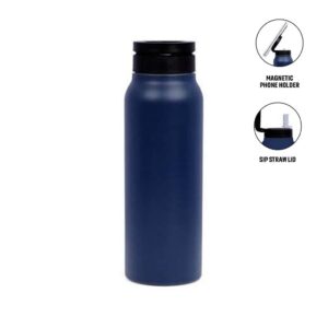 FERRO - Giftology Magnetic Phone Holder Water Bottle 760ml - Navy Blue - Flasks & Bottles & Mugs & Cups - Eco-Friendly Corporate Gifts Dubai