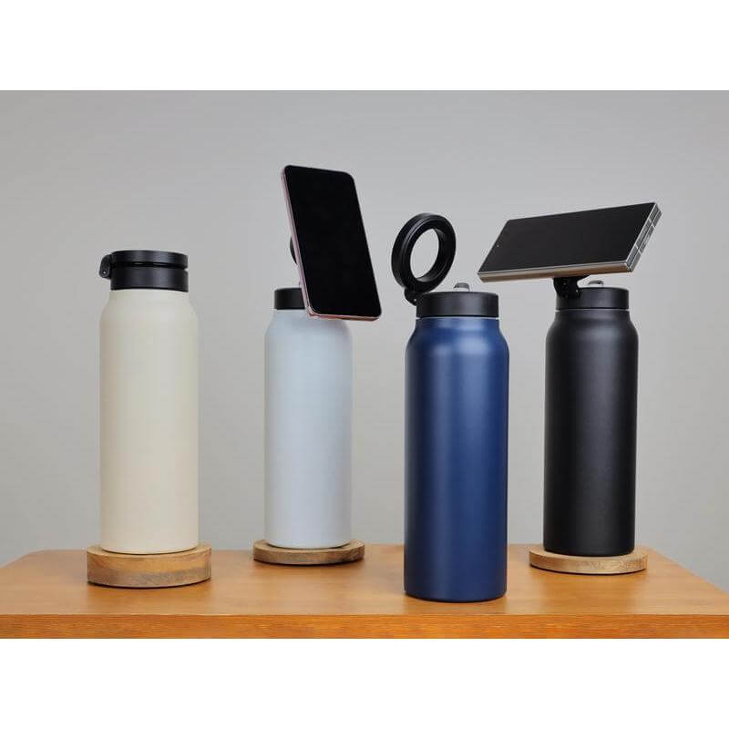 FERRO - Giftology Magnetic Phone Holder Water Bottle 760ml - Sandstone - Flasks & Bottles & Mugs & Cups - Eco-Friendly Corporate Gifts Dubai