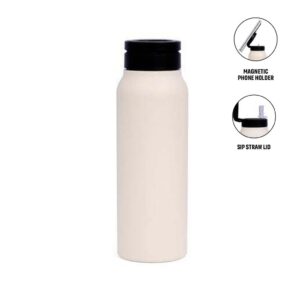 FERRO - Giftology Magnetic Phone Holder Water Bottle 760ml - Sandstone - Flasks & Bottles & Mugs & Cups - Eco-Friendly Corporate Gifts Dubai