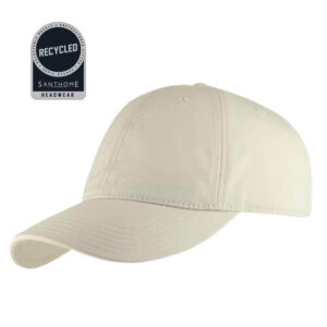 FLEX - Santhome Recycled 6 Panel Relaxed Fit Cap - Beige - Caps - Eco-Friendly Corporate Gifts Dubai