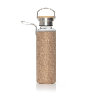 FLOHA - Hans Larsen Borosilicate Glass Bottle with Jute Sleeve - Flasks & Bottles - Eco-Friendly Corporate Gifts Dubai